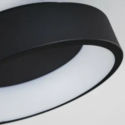 Plafonnier Kampala LED Noir, 1 lumière