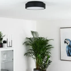 Plafonnier Kampala LED Noir, 1 lumière