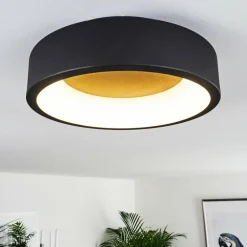 Plafonnier Kampala LED Noir, 1 lumière