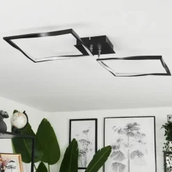 Plafonnier Kanchung LED Noir, 1 lumière