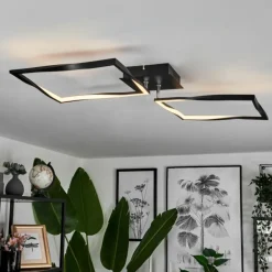 Plafonnier Kanchung LED Noir, 1 lumière