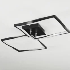 Plafonnier Kanchung LED Noir, 1 lumière