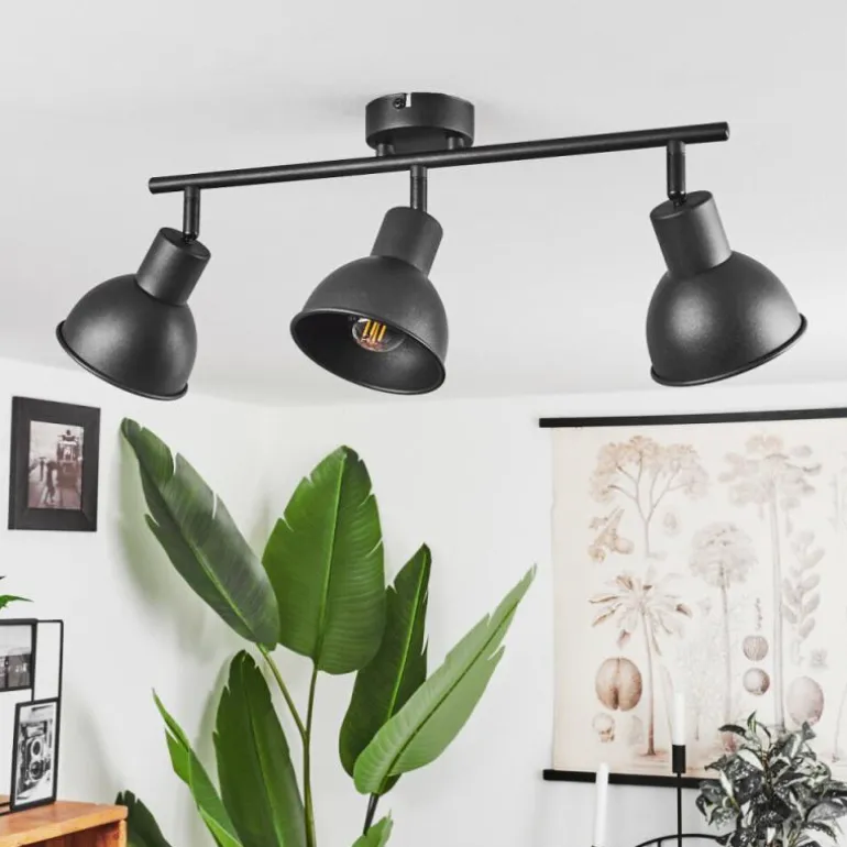 Plafonnier Kansela Noir, 3 lumières