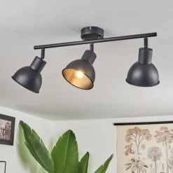 Plafonnier Kansela Noir, 3 lumières