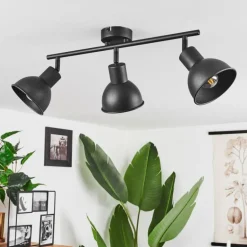 Plafonnier Kansela Noir, 3 lumières