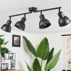 Plafonnier Kansela Noir, 4 lumières