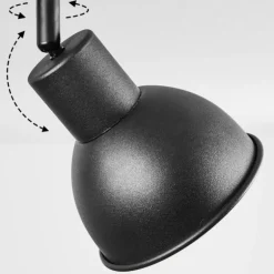 Plafonnier Kansela Noir, 4 lumières