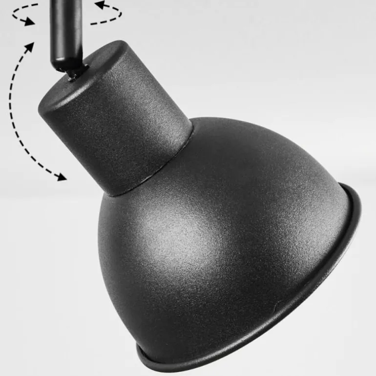 Plafonnier Kansela Noir, 4 lumières