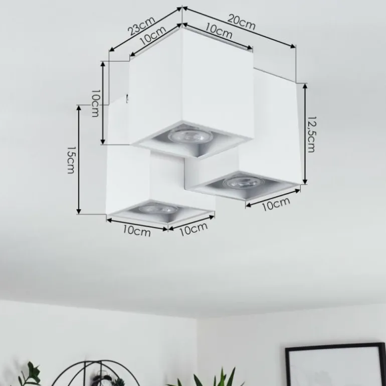 Plafonnier Karaka Blanc, 3 lumières