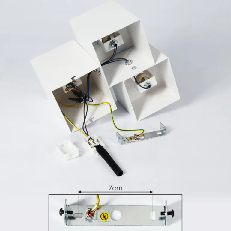 Plafonnier Karaka Blanc, 3 lumières