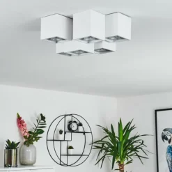 Plafonnier Karaka Blanc, 6 lumières