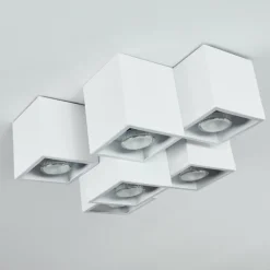 Plafonnier Karaka Blanc, 6 lumières