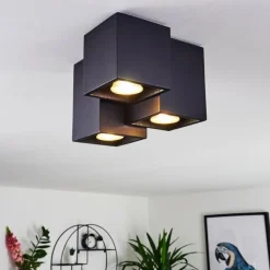 Plafonnier Karaka Noir, 3 lumières