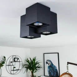 Plafonnier Karaka Noir, 3 lumières