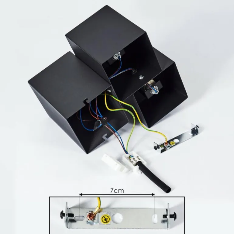 Plafonnier Karaka Noir, 3 lumières