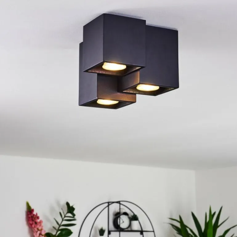 Plafonnier Karaka Noir, 3 lumières