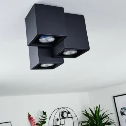 Plafonnier Karaka Noir, 3 lumières