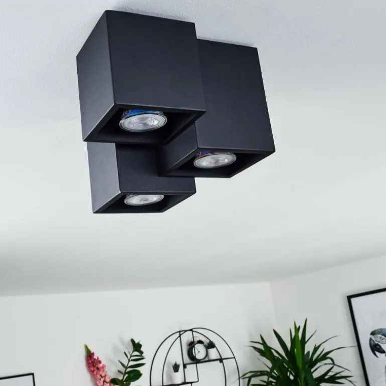 Plafonnier Karaka Noir, 3 lumières