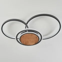 Plafonnier Kassambene LED Anthracite, Écru, 1 lumière