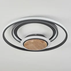 Plafonnier Kassambene LED Anthracite, Écru, 1 lumière