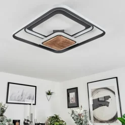 Plafonnier Kassambene LED Anthracite, Écru, 1 lumière
