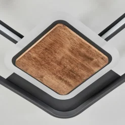 Plafonnier Kassambene LED Anthracite, Écru, 1 lumière