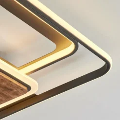 Plafonnier Kassambene LED Anthracite, Écru, 1 lumière