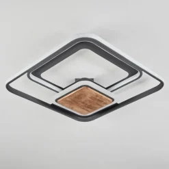 Plafonnier Kassambene LED Anthracite, Écru, 1 lumière