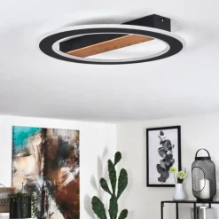 Plafonnier Katila LED Brun, Noir, 1 lumière