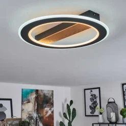 Plafonnier Katila LED Brun, Noir, 1 lumière