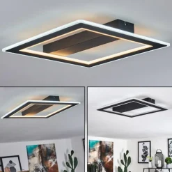 Plafonnier Katila LED Noir, 1 lumière