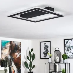 Plafonnier Katila LED Noir, 1 lumière