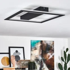 Plafonnier Katila LED Noir, 1 lumière