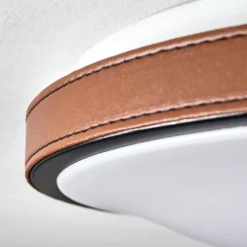 Plafonnier Kelva LED Brun, Noir, Blanc, 1 lumière