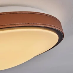 Plafonnier Kelva LED Brun, Noir, Blanc, 1 lumière