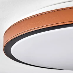 Plafonnier Kelva LED Brun, Noir, Blanc, 1 lumière