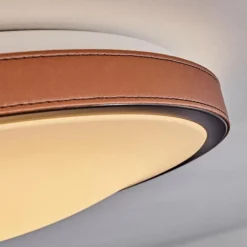 Plafonnier Kelva LED Brun, Noir, Blanc, 1 lumière