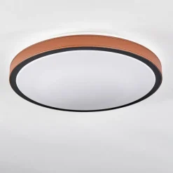 Plafonnier Kelva LED Brun, Noir, Blanc, 1 lumière