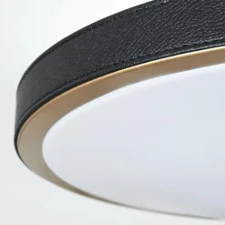 Plafonnier Kelva LED Vieux laiton, Noir, Blanc, 1 lumière