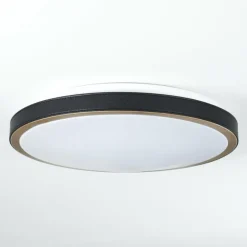 Plafonnier Kelva LED Vieux laiton, Noir, Blanc, 1 lumière