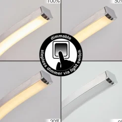 Plafonnier Kereita LED Nickel mat, 1 lumière