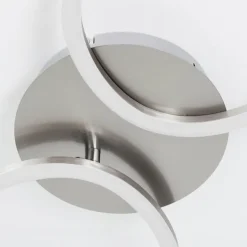 Plafonnier Kereita LED Nickel mat, 1 lumière