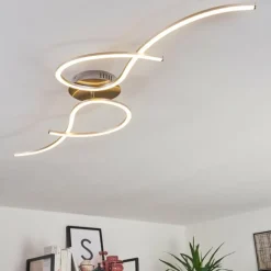Plafonnier Kereita LED Nickel mat, 1 lumière