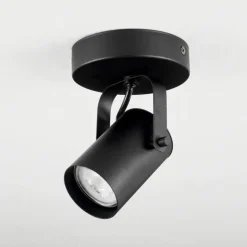 Plafonnier Kergus Noir, 1 lumière