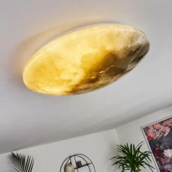 Plafonnier Keru LED Blanc, 1 lumière, Télécommandes