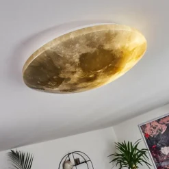 Plafonnier Keru LED Blanc, 1 lumière, Télécommandes