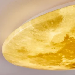 Plafonnier Keru LED Blanc, 1 lumière, Télécommandes