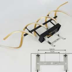 Plafonnier Khovet LED Noir, 1 lumière