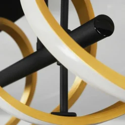 Plafonnier Khovet LED Noir, 1 lumière