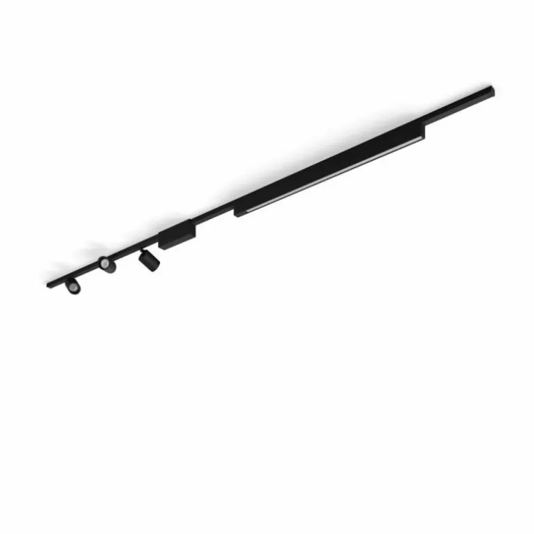 Plafonnier Kit de base Philips Hue Perifo LED Noir, 4 lumières, Changeur de couleurs